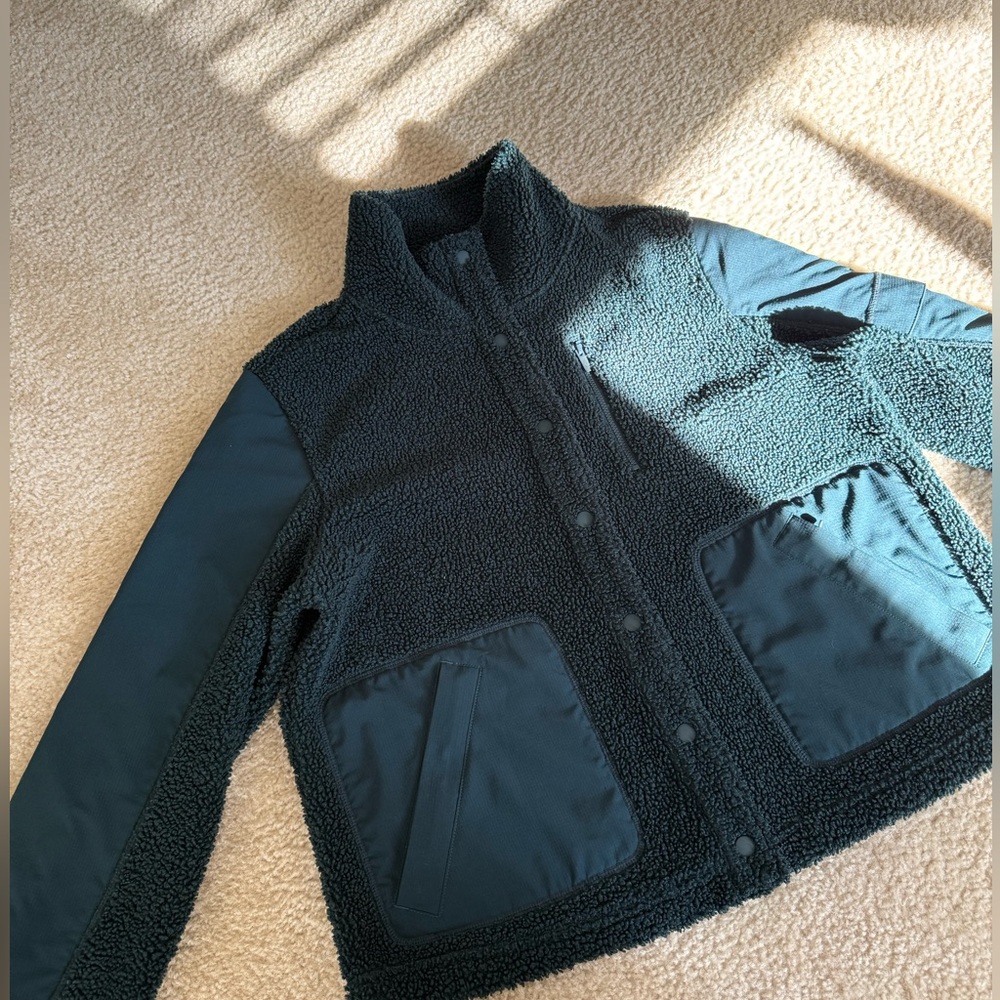 Cozy Dark Green Teddy Jacket